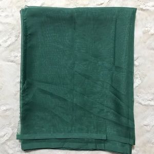 Green Sheer Fabric 1.25 Yards